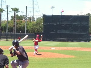 Gowdy striding into a pitch 7-15